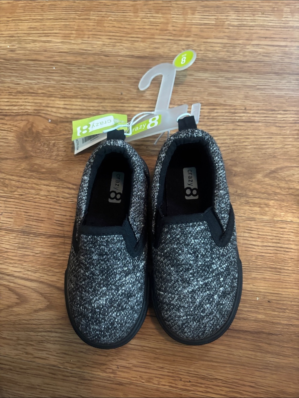 Crazy 8 Kids' Gray Knit Slip-On Sneakers
